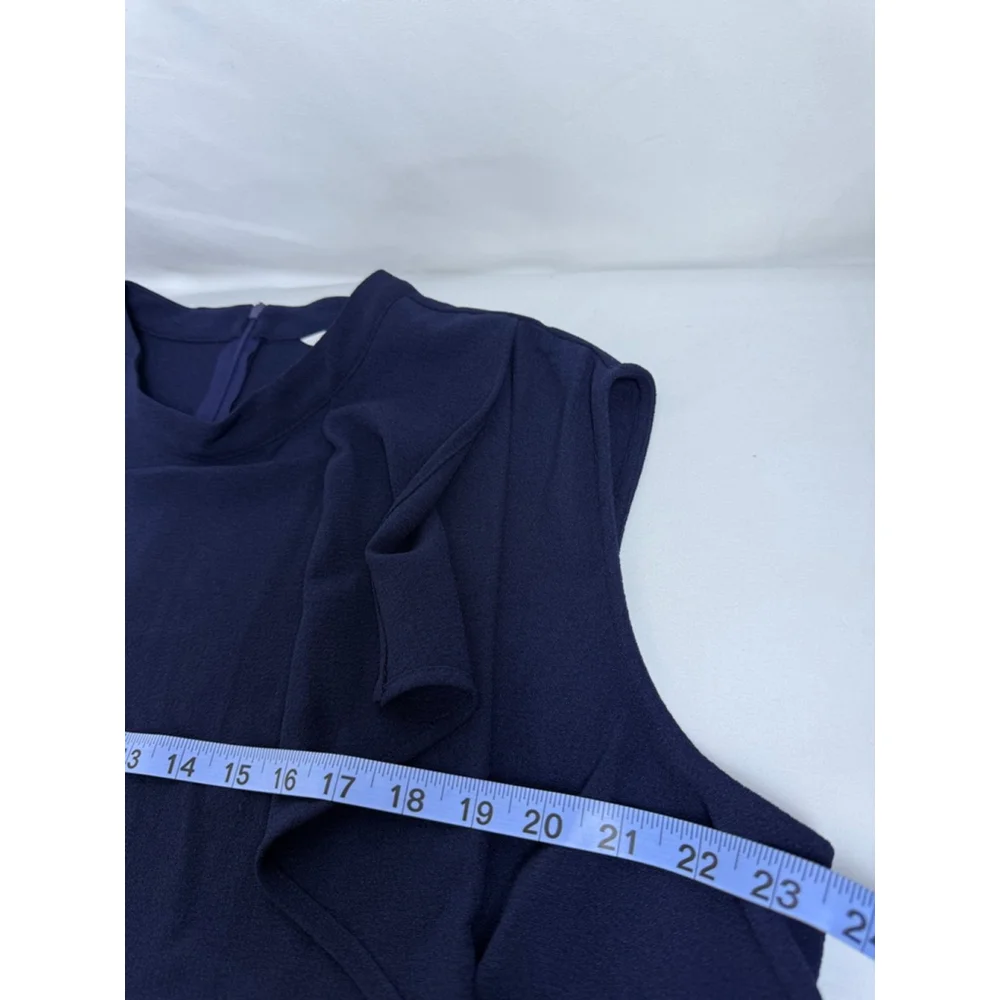 Women's London Times Woman Navy Sleeveless Mock Neck Dress Plus Size 16W - Picture 11 of 11